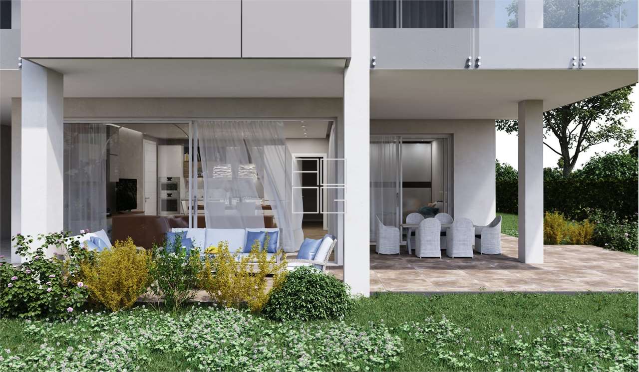 Nuovo appartamento classe A con giardino e piscina a Desenzano del Garda