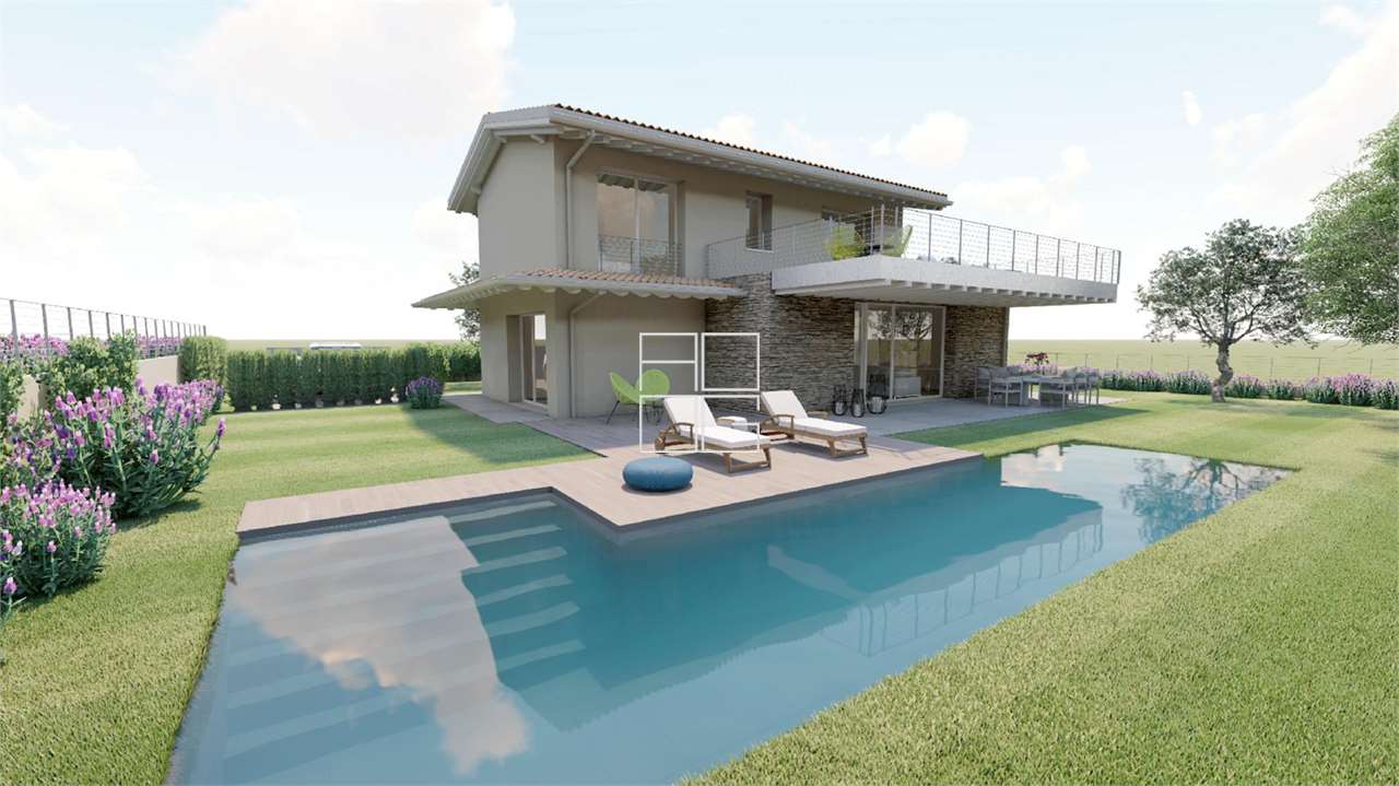 Villa in Planung, nur 600m vom See entfernt in Moniga del Garda