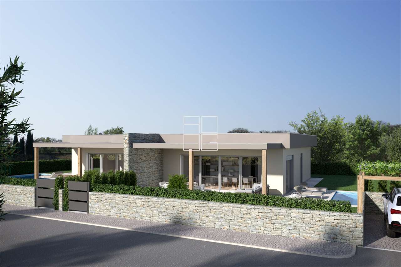 Design semi-detached villa in hilly area in Lonato del Garda