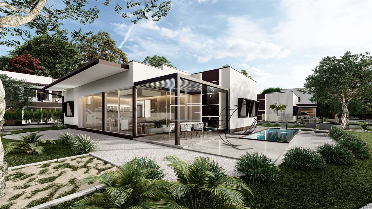 Design single villa soon to be built in Polpenazze del Garda