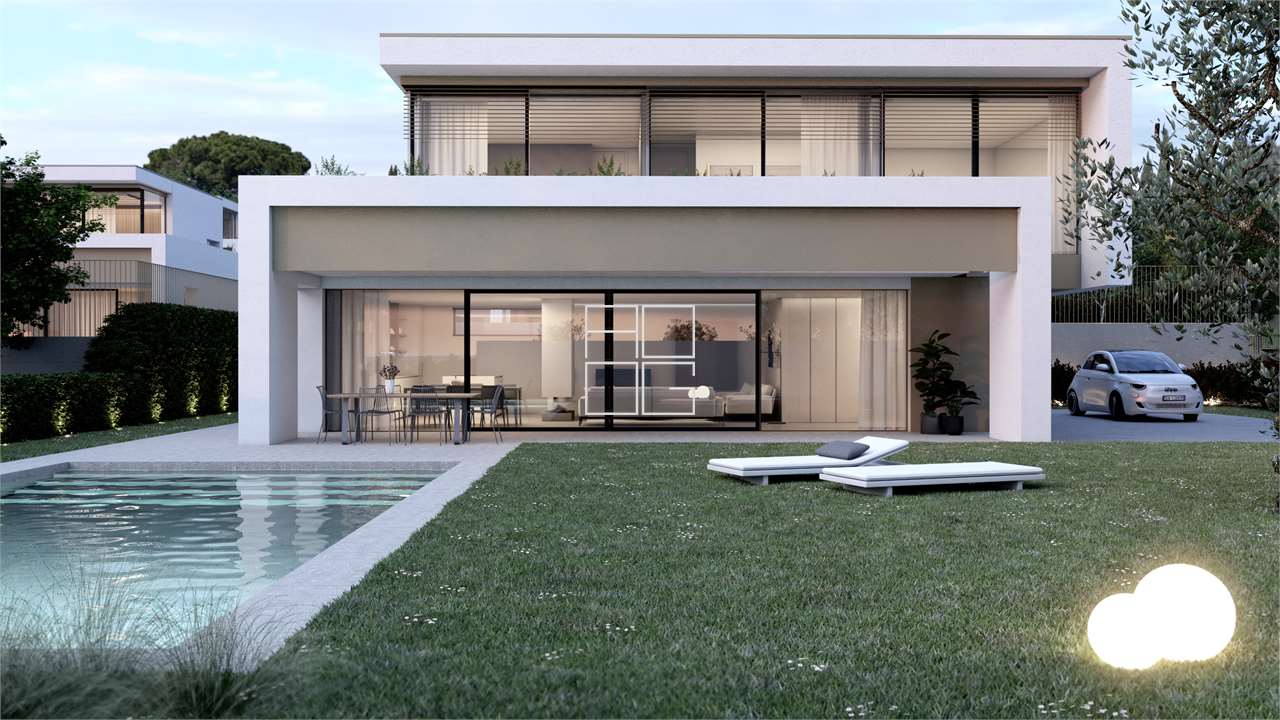 Design-Villa in exklusiver Villenanlage in Moniga del Garda