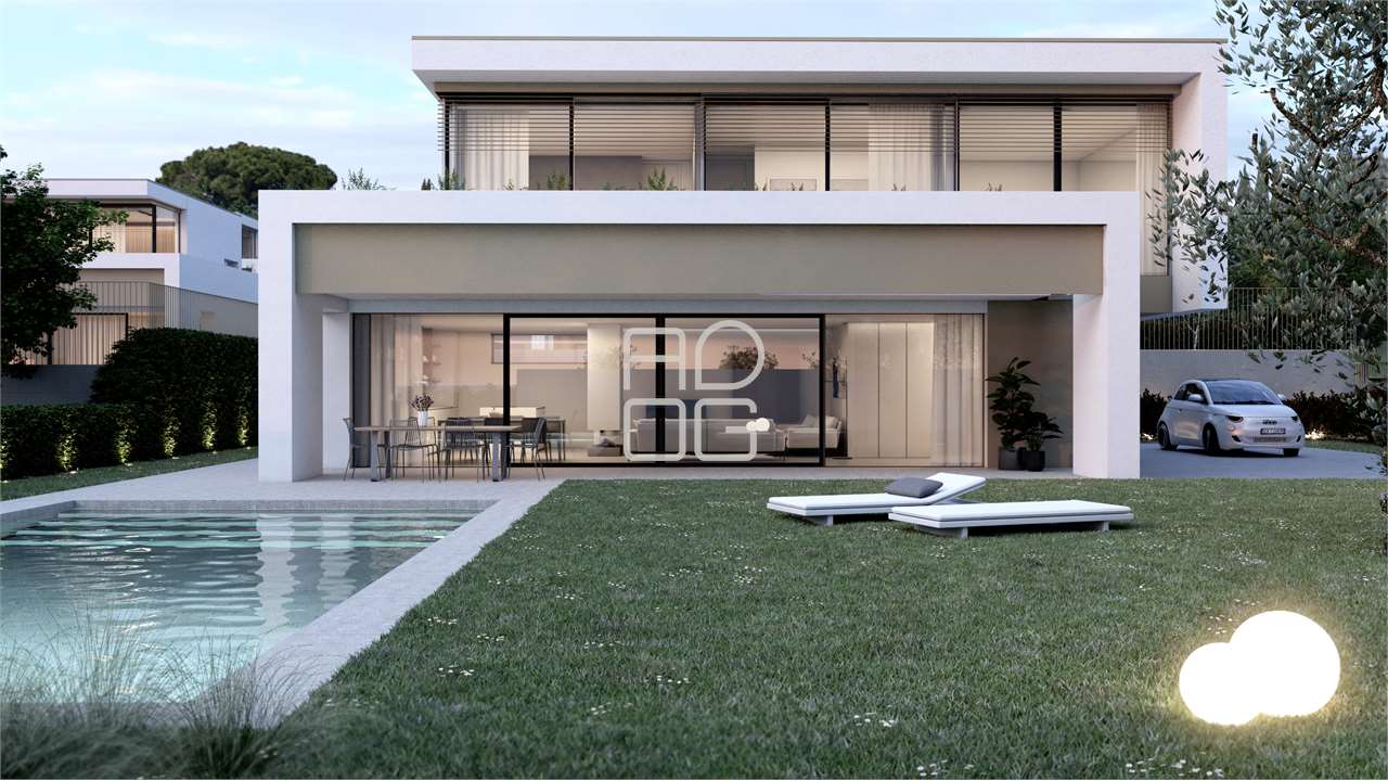 Design-Villa in exklusiver Villenanlage in Moniga del Garda
