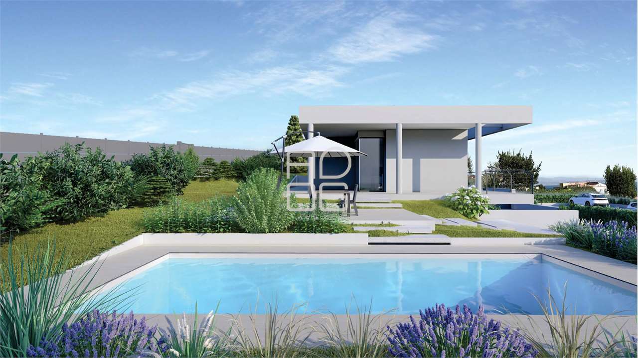 Design-Villa mit wunderschönem Seeblick in Planung in Moniga del Garda